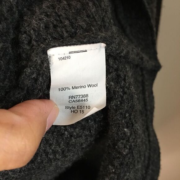 Madewell 100% Merino Wool Walkway Sweater Dress Black‎ Long Sleeve Size XS - Picture 6 of 7